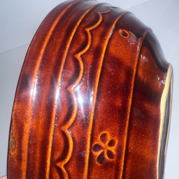 Mar-Crest 10x8" Divided Stoneware Brown Serving Bowl - Picture 8 of 8